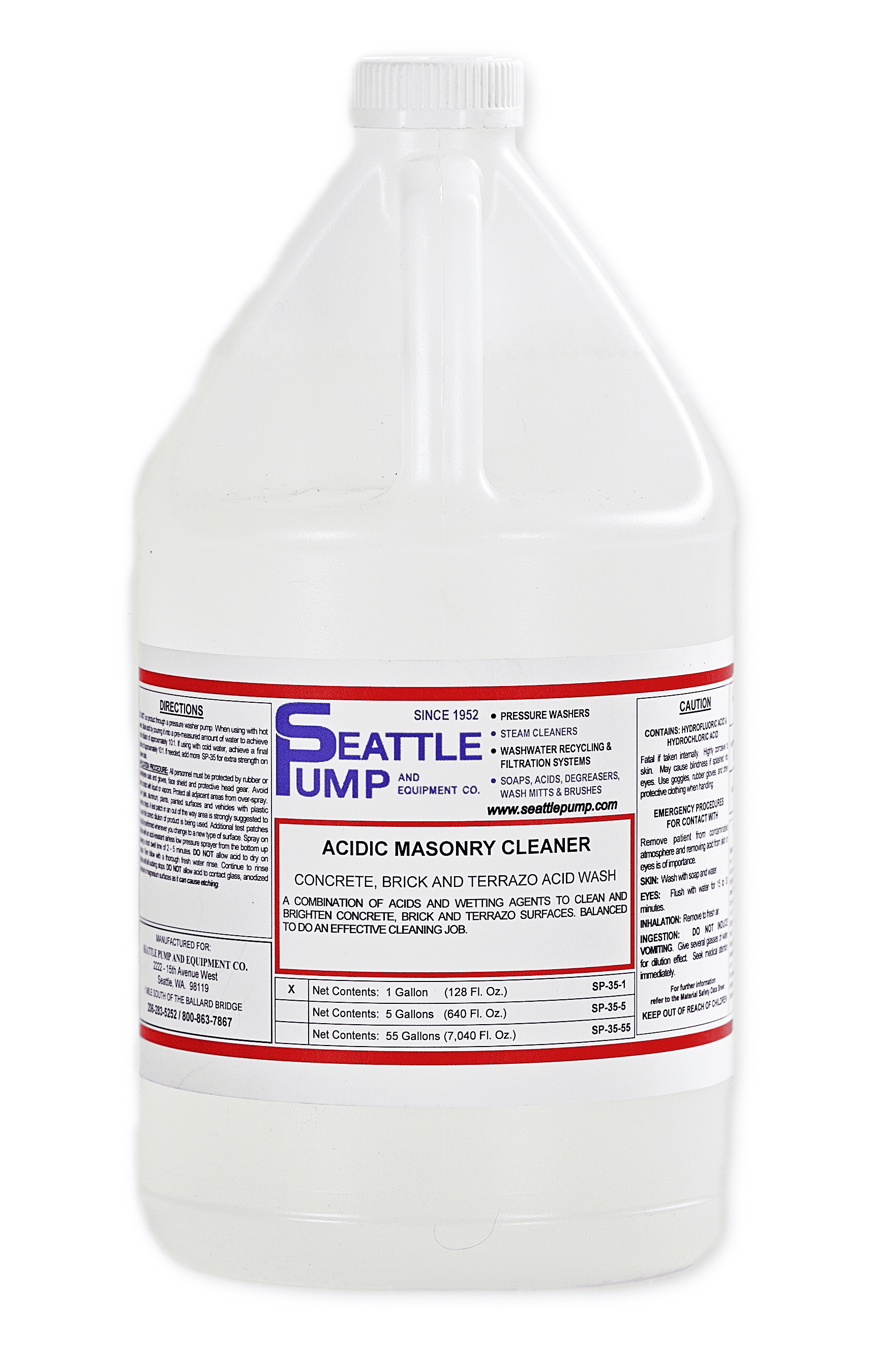 Pressure Washer Chemicals by Seattle Pump