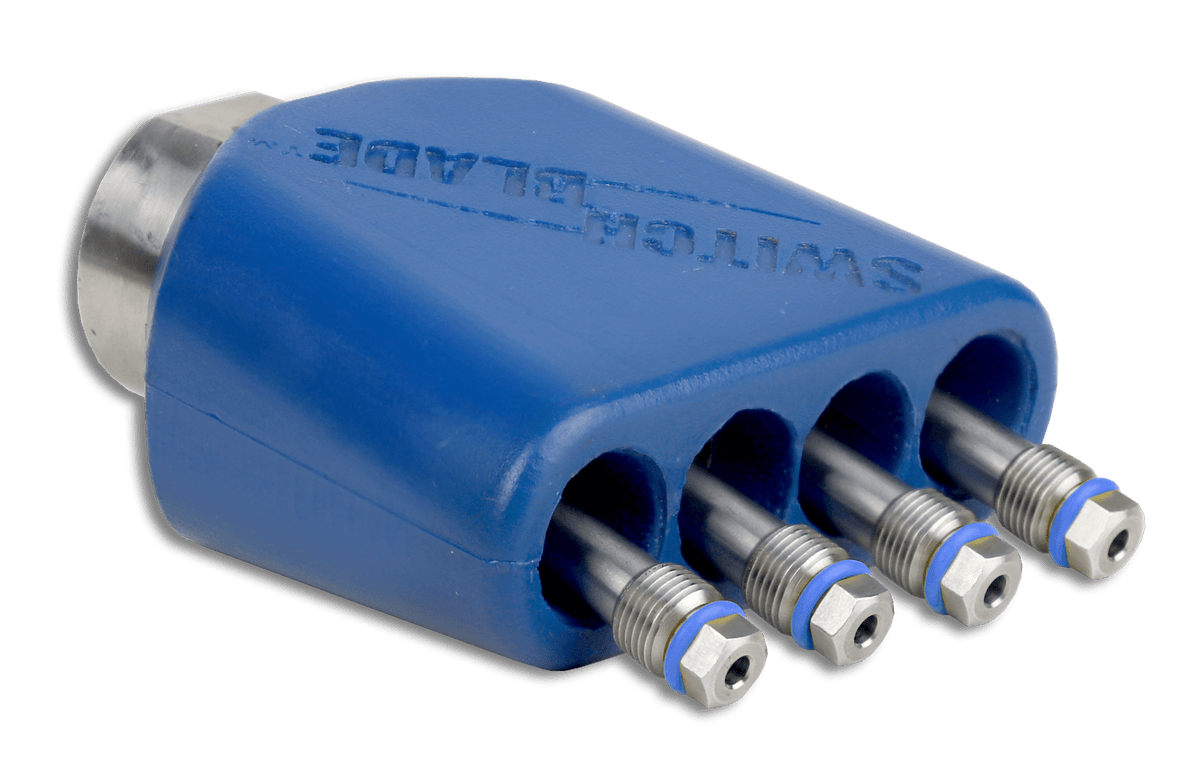 Hydra-Flex Switchblade QUAD four-Stream Hydro-Excavation Nozzle - Seattle Pump