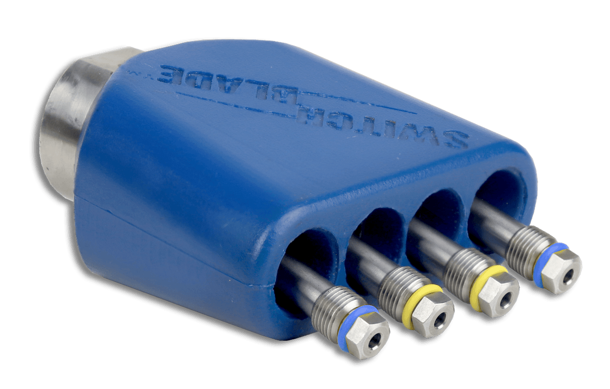 Hydra-Flex Switchblade QUAD four-Stream Hydro-Excavation Nozzle - Seattle Pump