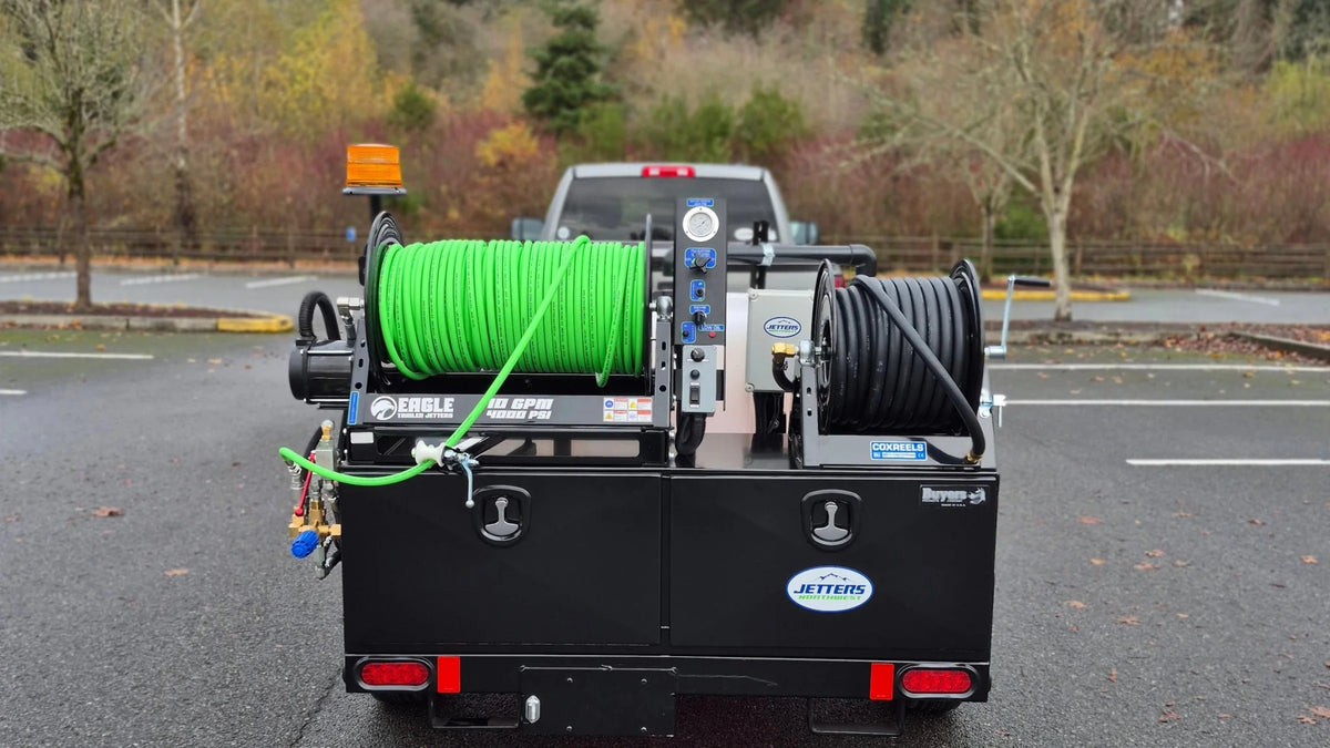 EAGLE 200 Trailer Jetters, 10-12 GPM | 3000 - 4000 PSI - Seattle Pump