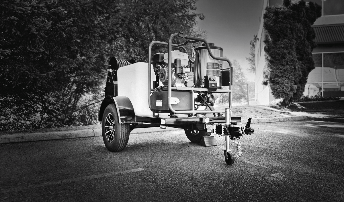Seattle Pump Custom BE Gas Hot Water Pressure Water Trailer, Belt Drive, 4.0 | 4000 - Seattle Pump