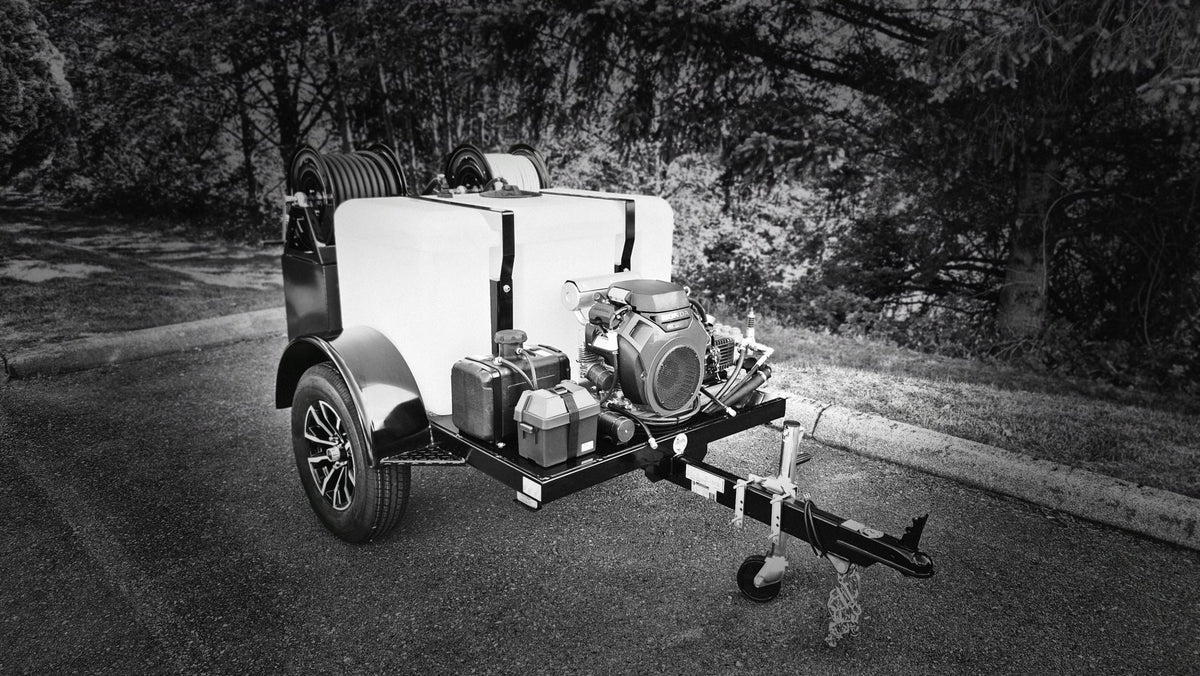 Seattle Pump Custom BE Gas Cold Water Pressure Washer Trailer, Belt Drive, 8.0 GPM | 3,500 PSI - Seattle Pump