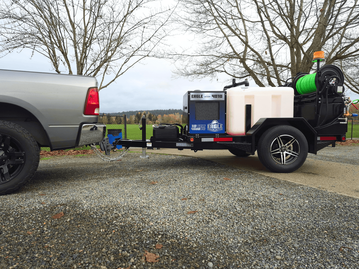 EAGLE 200 Trailer Jetters, 10-12 GPM | 3000 - 4000 PSI - Seattle Pump