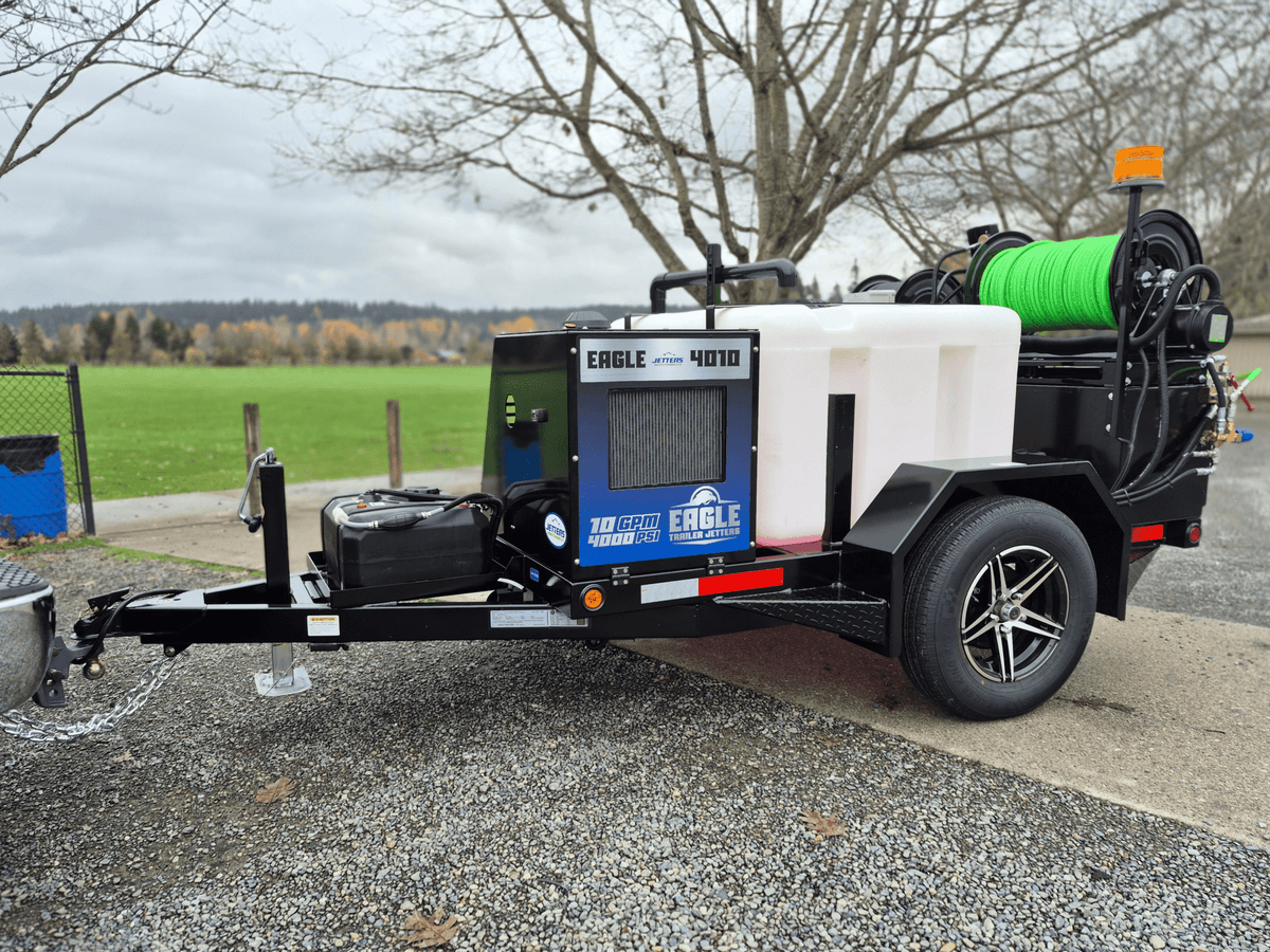 EAGLE 200 Trailer Jetters, 10-12 GPM | 3000 - 4000 PSI - Seattle Pump