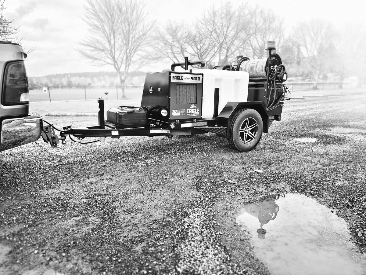 EAGLE 200 Trailer Jetters, 10-12 GPM | 3000 - 4000 PSI - Seattle Pump