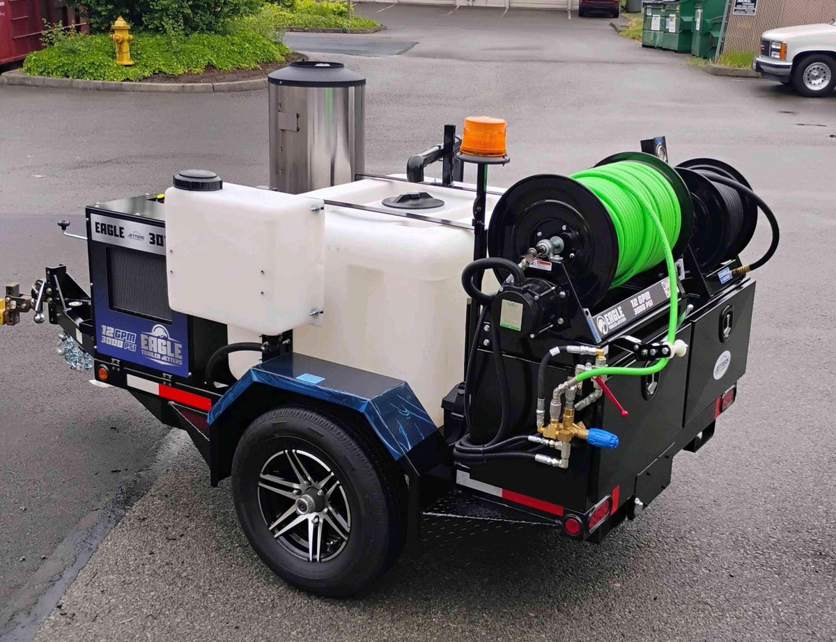 EAGLE 200 4010 Hot Water Trailer Jetter, 10 GPM | 4000 PSI - Seattle Pump