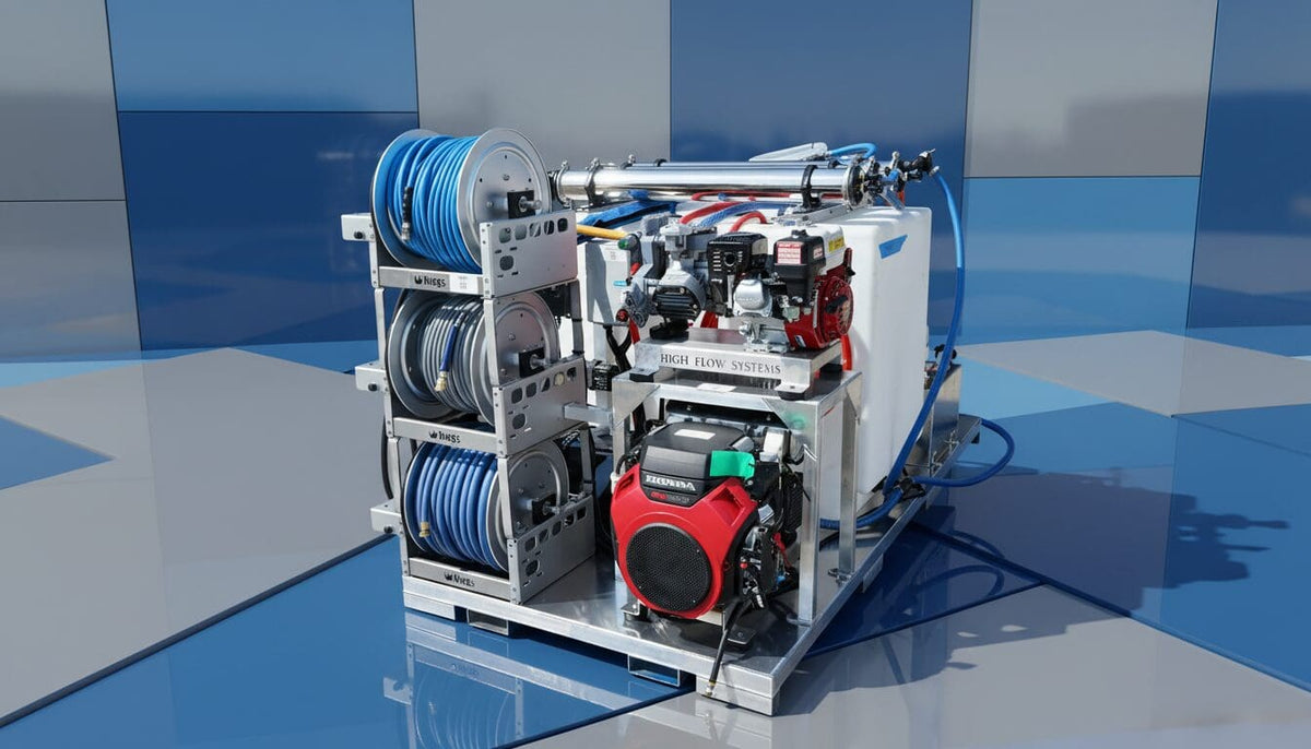 Soft Wash Van Skid for Drone Washing