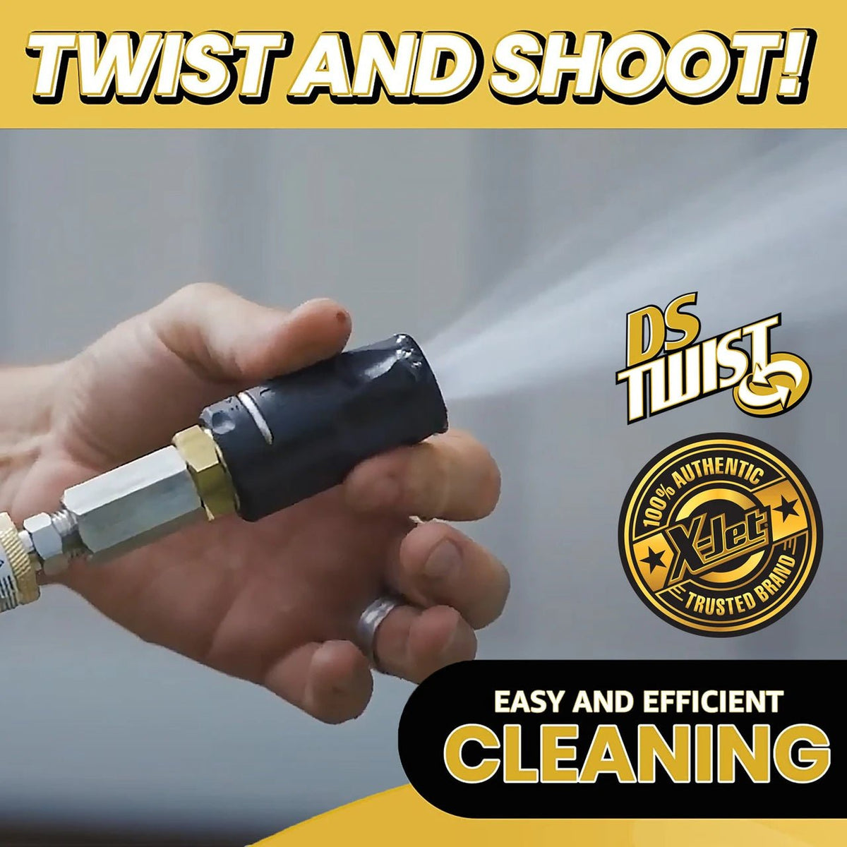 X-Jet DS Twist Adjustable Downstream Soft Wash Nozzle - Seattle Pump
