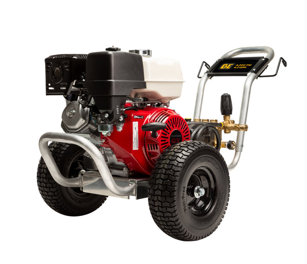 BE Industrial Series Portable Gas Cold Water Pressure Washer, Belt Drive, 4.2 GPM | 4200 PSI (B4213HABGS)