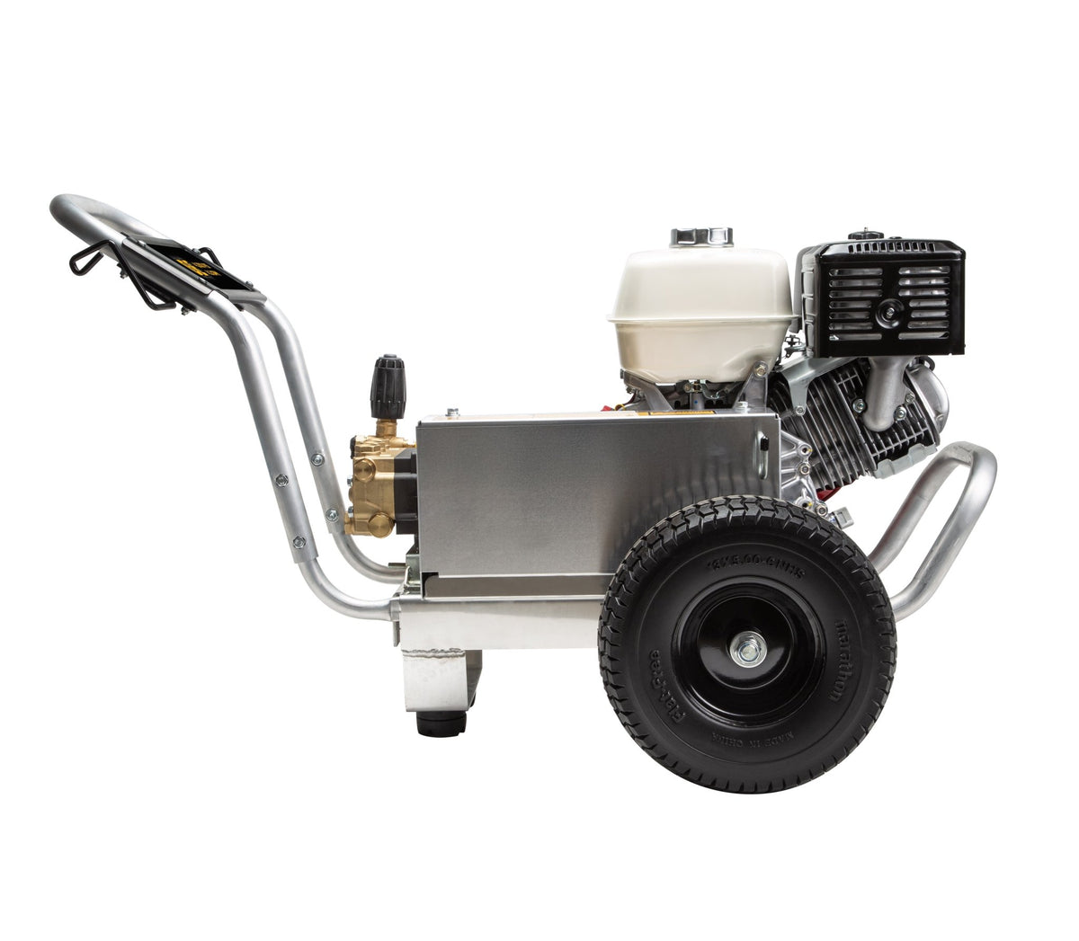 4200PSI 4.2GPM Cold Water Gas Pressure Washer Honda GX390 and GP Triplex Pump on Aluminum Frame