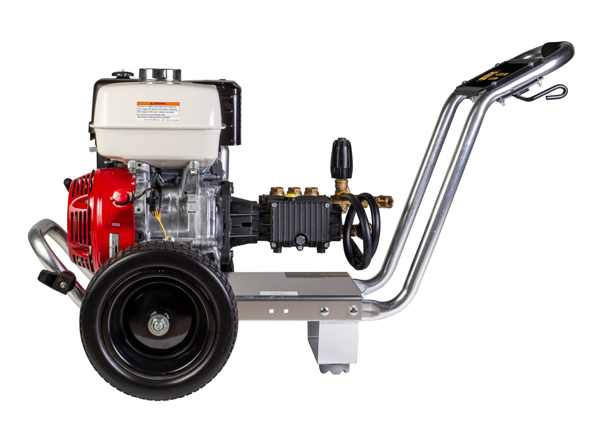 4200 PSI 4.2 GPM Cold Water Gas Pressure Washer Honda GX390 Engine and General Triplex Pump on Aluminum Frame
