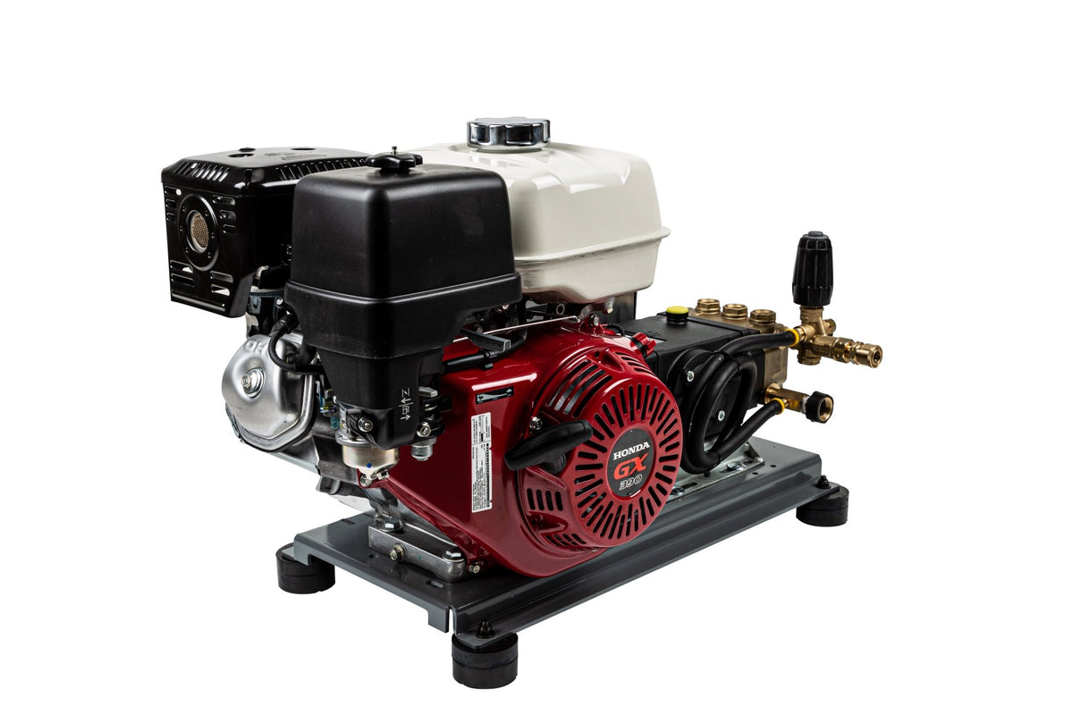 4200PSI 4.2GPM Cold Water Gas Pressure Washer Honda GX390, Belt Drive, General Triplex Pump, Mount Truck or Trailer
