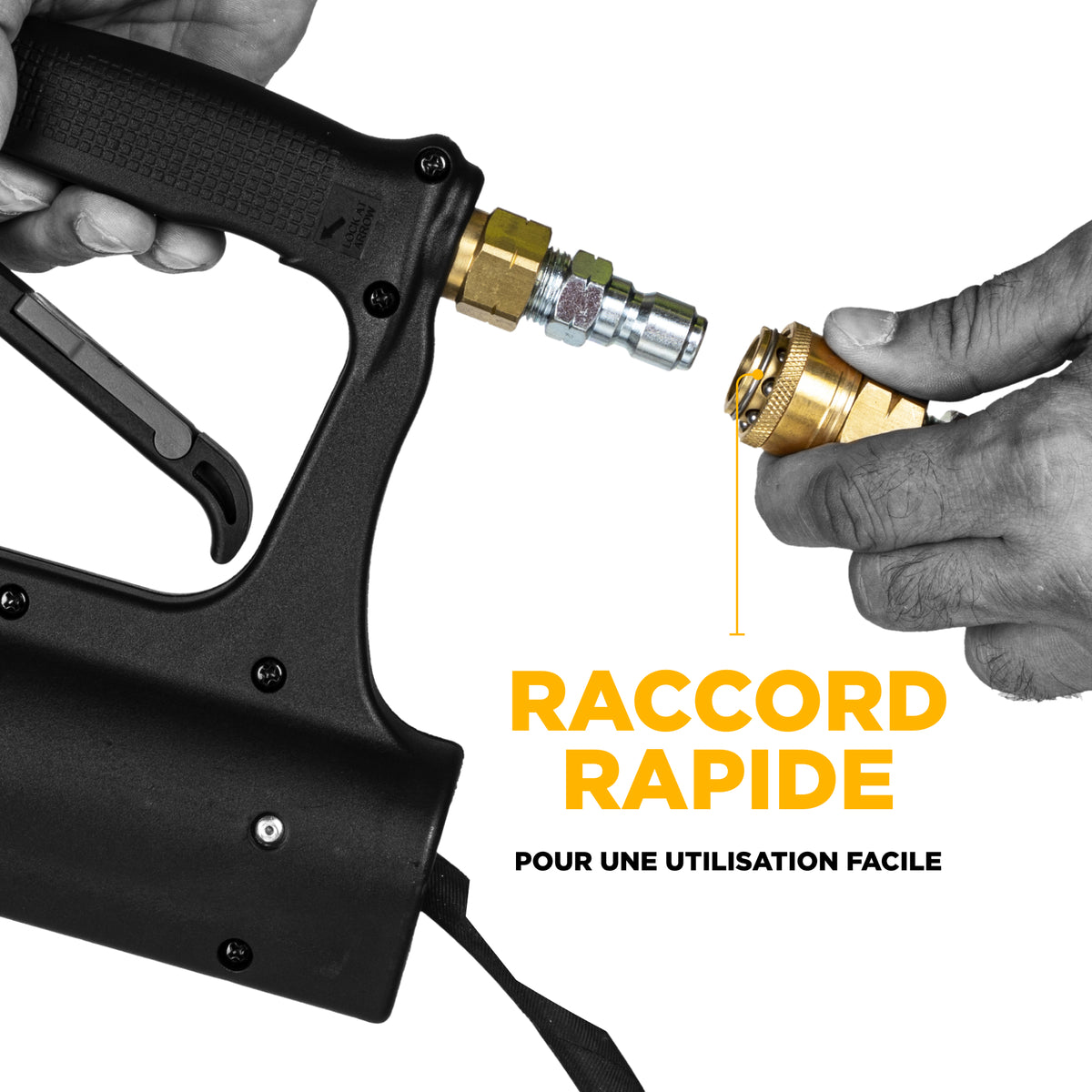 18' Telescoping Wand, includes lever locks, gun, wand and hose
