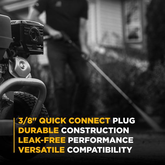 PW Male M22 x 3/8" Quick Connect Adapter Fitting (Coupler)