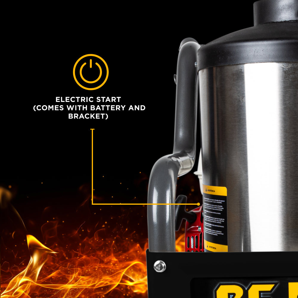 4000 PSI 4.2 GPM Gas Direct Drive Diesel Fired Hot Water Pressure Washer with Triplex Pump