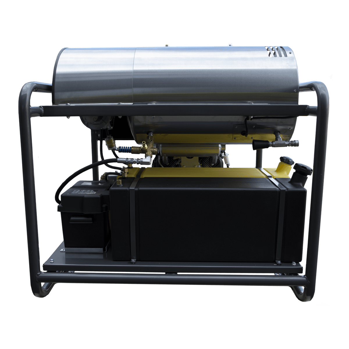 3000 PSI 8.0 GPM Gas Belt Drive Diesel Fired Truck Mount Hot Water Pressure Washer with Triplex Pump