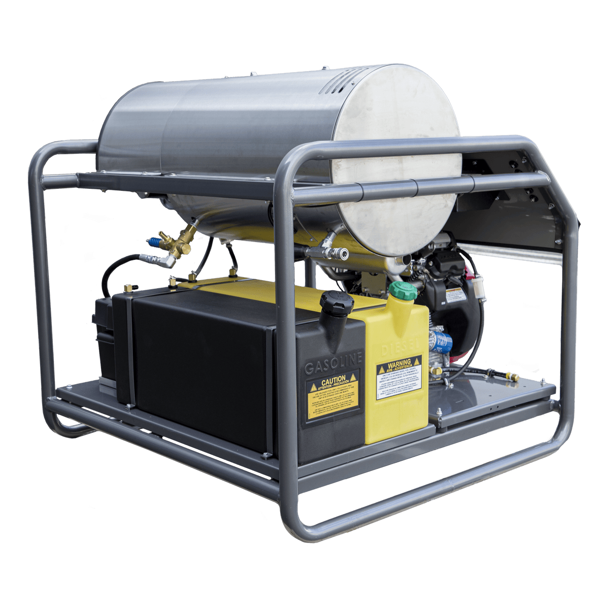 3000 PSI 8.0 GPM Gas Belt Drive Diesel Fired Truck Mount Hot Water Pressure Washer with Triplex Pump