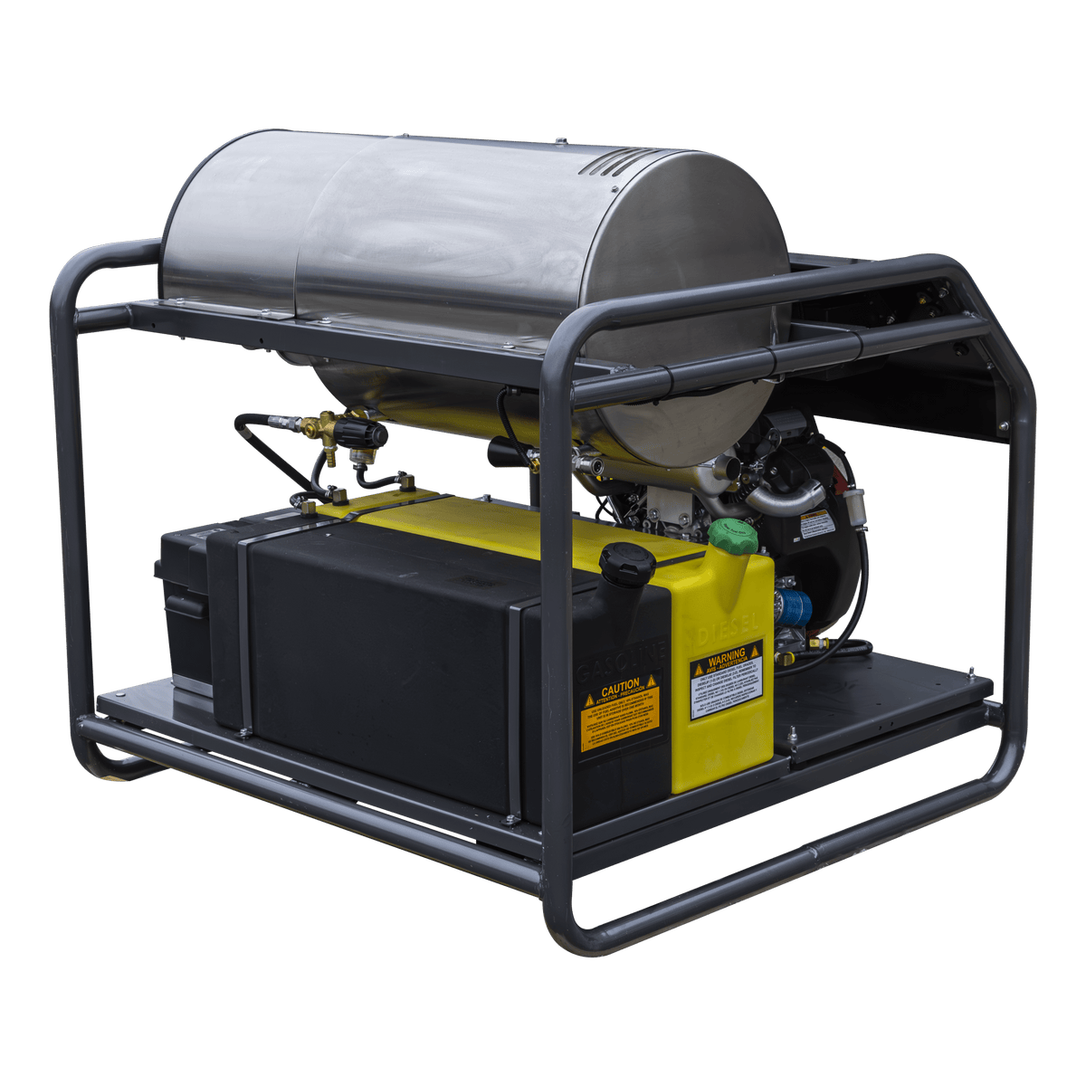 3500 PSI 8.5 GPM Gas Belt Drive Diesel Fired Truck Mount Hot Water Pressure Washer with Triplex Pump