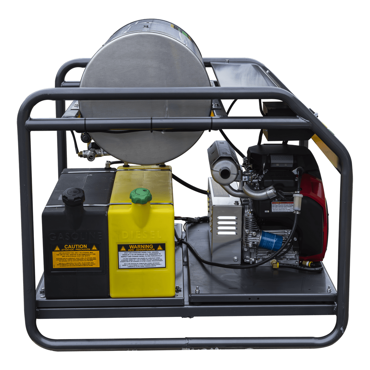 3500 PSI 8.5 GPM Gas Belt Drive Diesel Fired Truck Mount Hot Water Pressure Washer with Triplex Pump