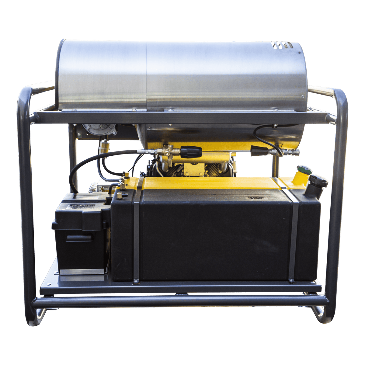 3500 PSI 5.6 GPM Gas Belt Drive Diesel Fired Truck Mount Hot Water Pressure Washer with Triplex Pump