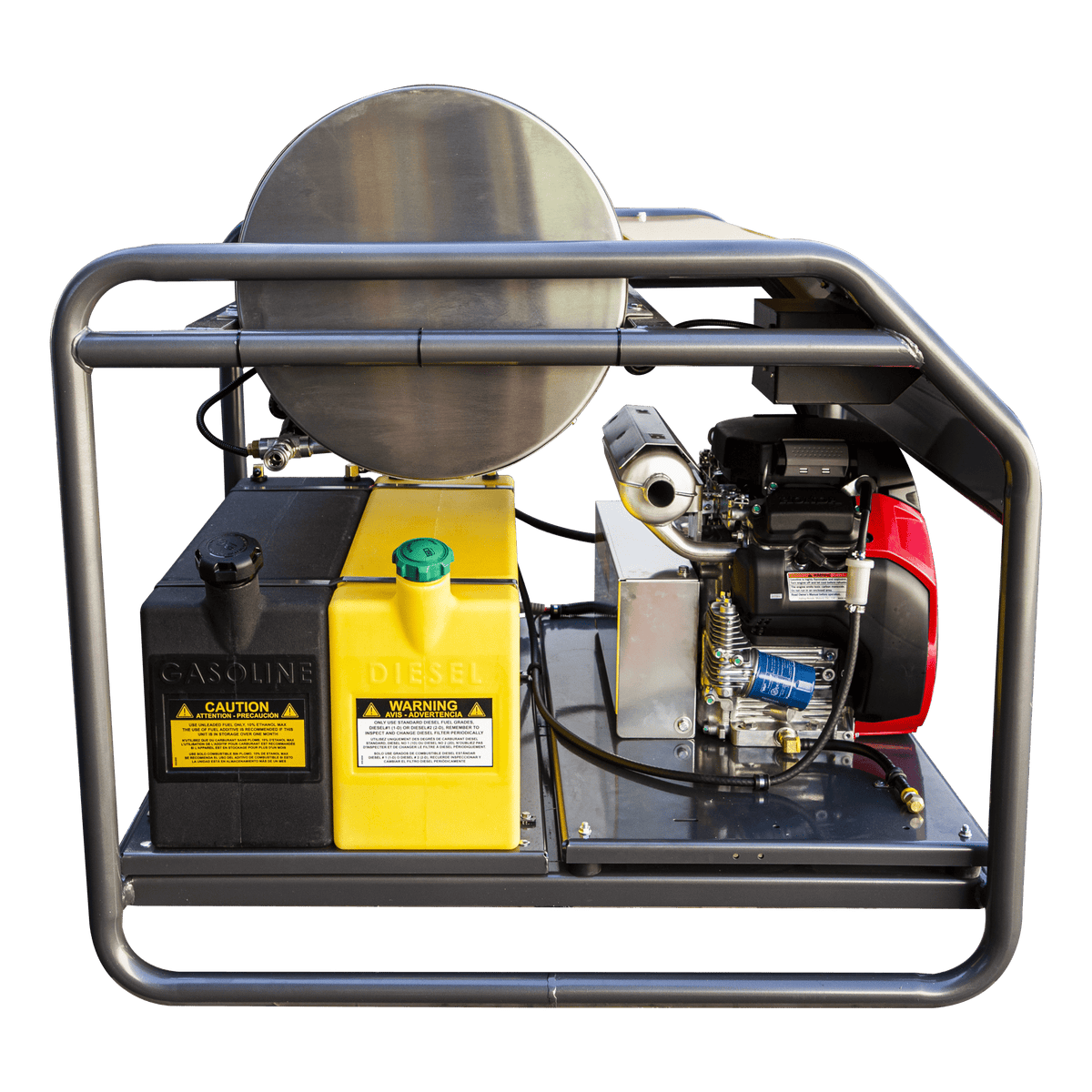 3500 PSI 5.6 GPM Gas Belt Drive Diesel Fired Truck Mount Hot Water Pressure Washer with Triplex Pump