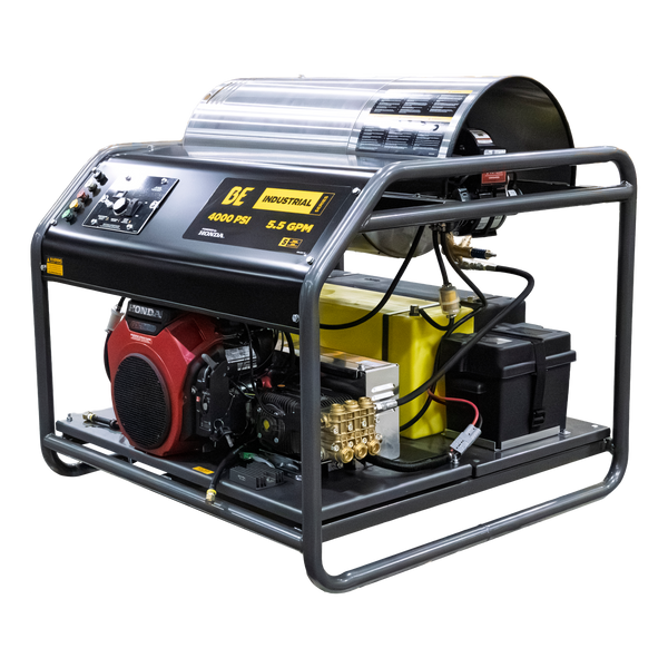 BE Industrial Series Truck Mount Gas Hot Water Pressure Washer, Belt Drive, Electric Start, 5.5 GPM | 4000 PSI (HW4024HA12V)