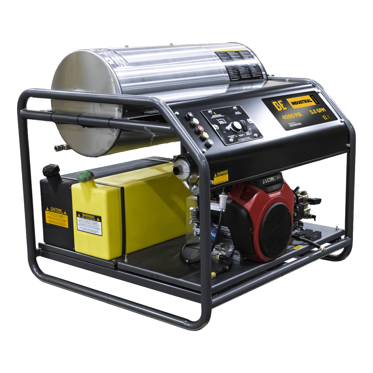 4000 PSI 5.5 GPM Gas Belt Drive Diesel Fired Truck Mount Hot Water Pressure Washer with Triplex Pump