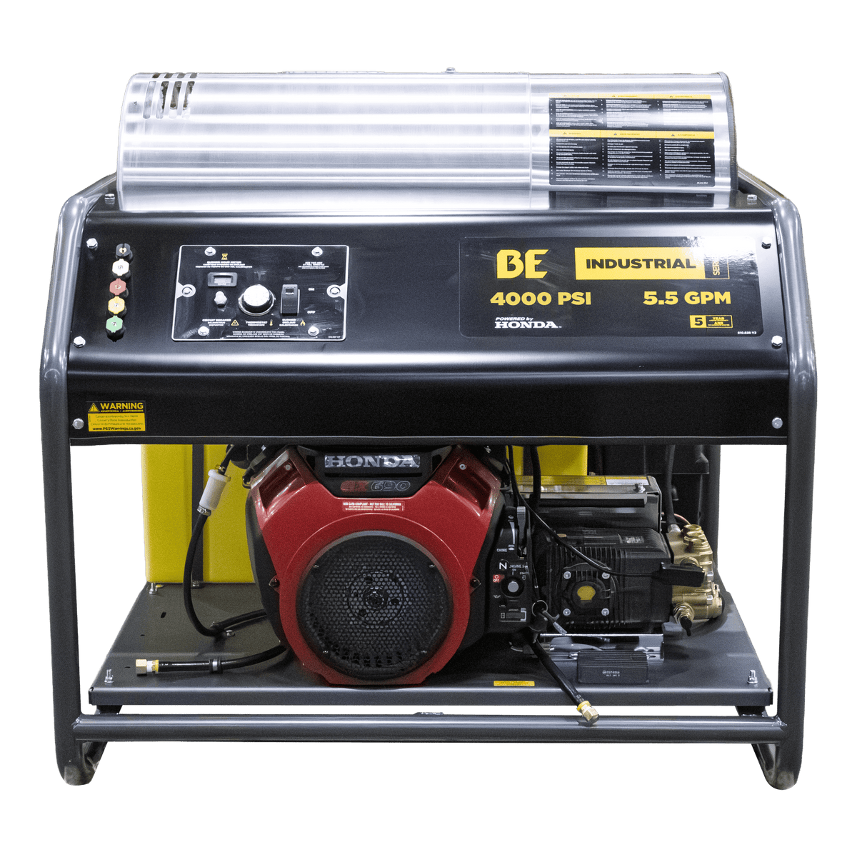 4000 PSI 5.5 GPM Gas Belt Drive Diesel Fired Truck Mount Hot Water Pressure Washer with Triplex Pump