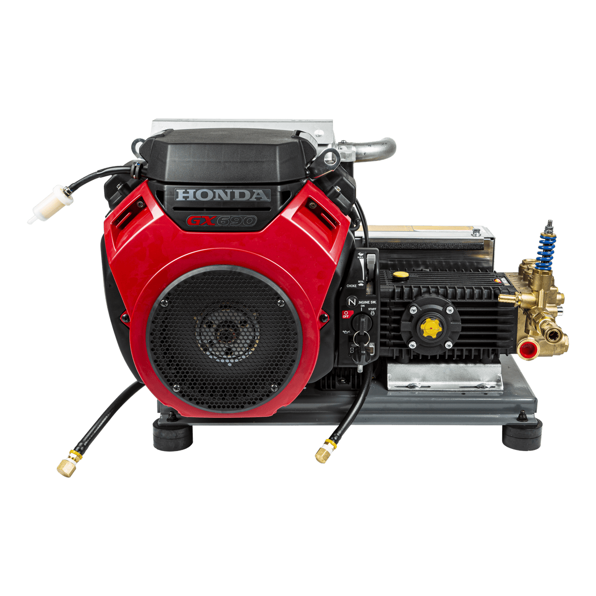 4000 PSI 8.2 GPM Cold Water Gas Pressure Washer Honda GX690 Electric Start, Belt Drive, General Triplex Pump, Mount Truck or 