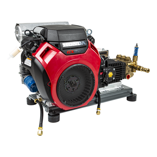 BE Truck Mount Gas Cold Water Pressure Washer, Belt Drive, Electric Start, 8.2 GPM | 4000 PSI (B4024HETBGS)