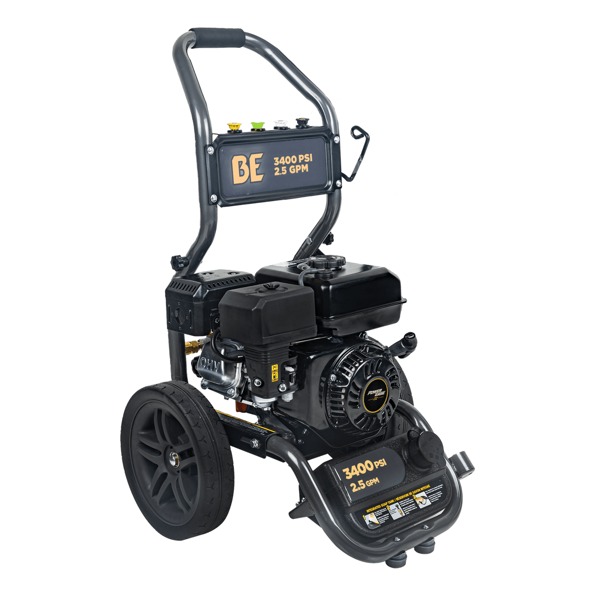 3400PSI 2.5GPM Cold Water Gas Pressure Washer Powerease 223cc Engine and CP Axial Pump