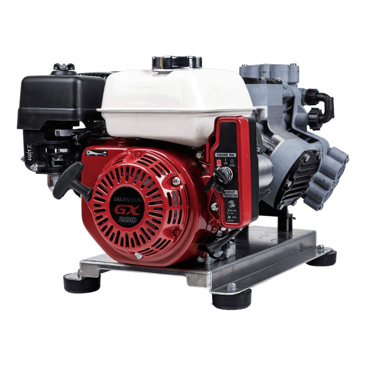 300 PSI 11 GPM Gas Direct Drive Commercial Mobile Soft Wash System with Electric Start
