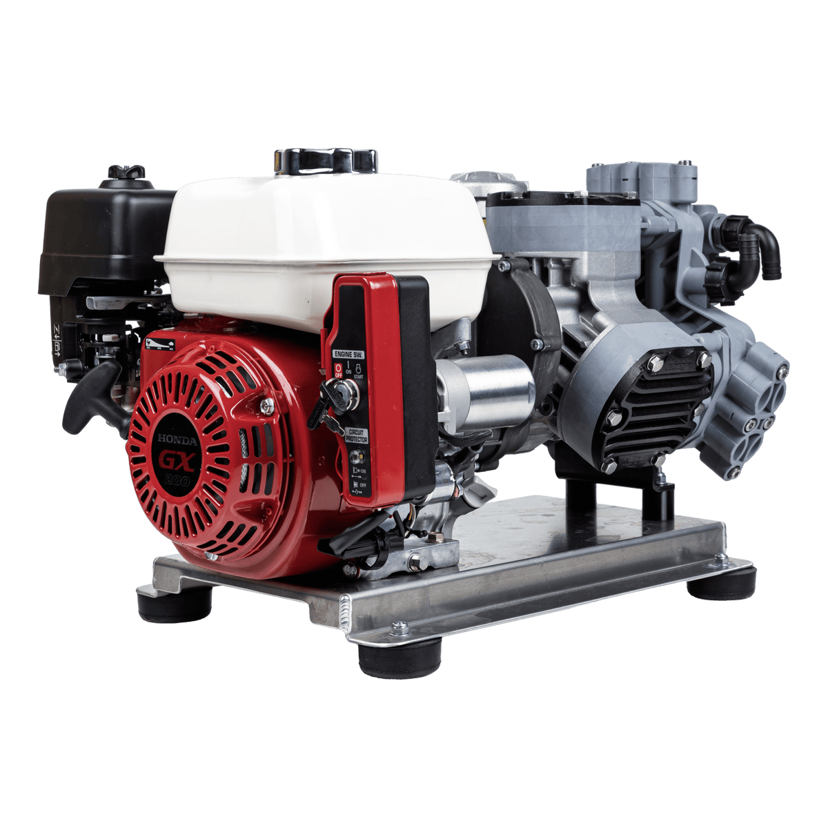 300 PSI 11 GPM Gas Direct Drive Commercial Mobile Soft Wash System with Electric Start