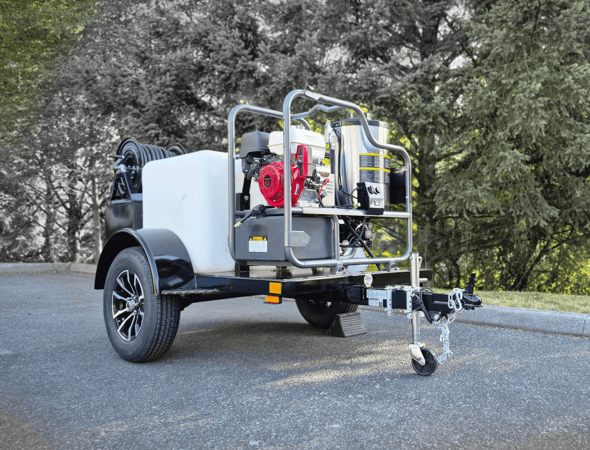 Seattle Pump Custom BE Gas Hot Water Pressure Water Trailer, Belt Drive, 4.0 | 4000 - Seattle Pump