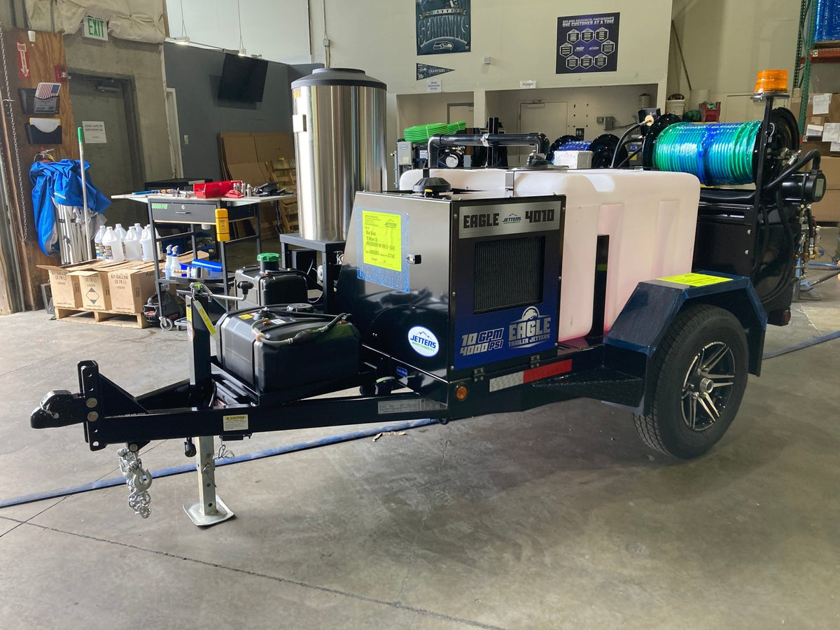 EAGLE 200 4010 Hot Water Trailer Jetter, 10 GPM | 4000 PSI - Seattle Pump