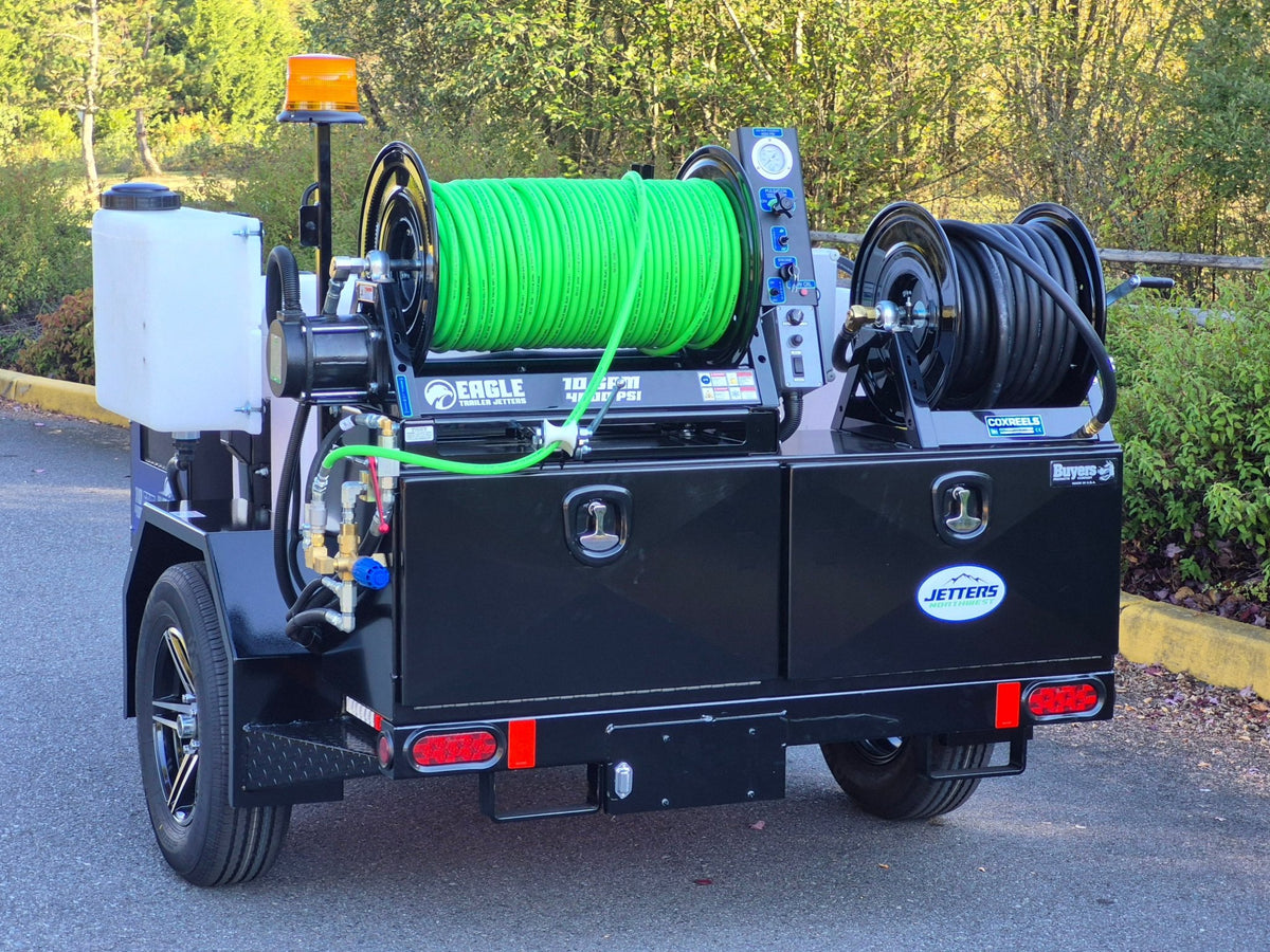 EAGLE 200 Trailer Jetters, 10-12 GPM | 3000 - 4000 PSI - Seattle Pump