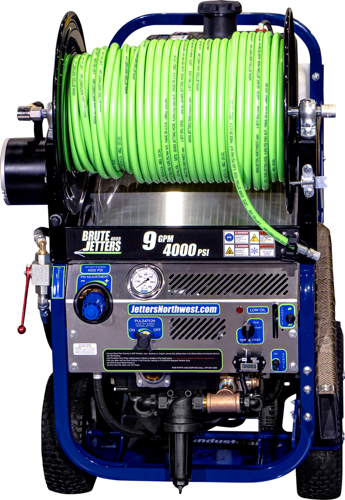 BRUTE Portable Cart Jetters, 9-12 GPM | 3000-4000 PSI - Seattle Pump