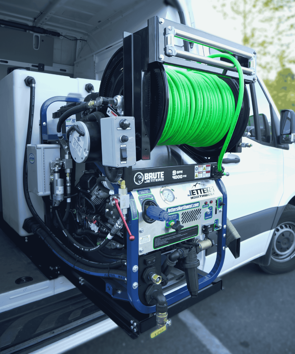 BRUTE Powerslide Van-Pack Skid Jetters, 9-12 GPM | 3000-4000 PSI - Seattle Pump