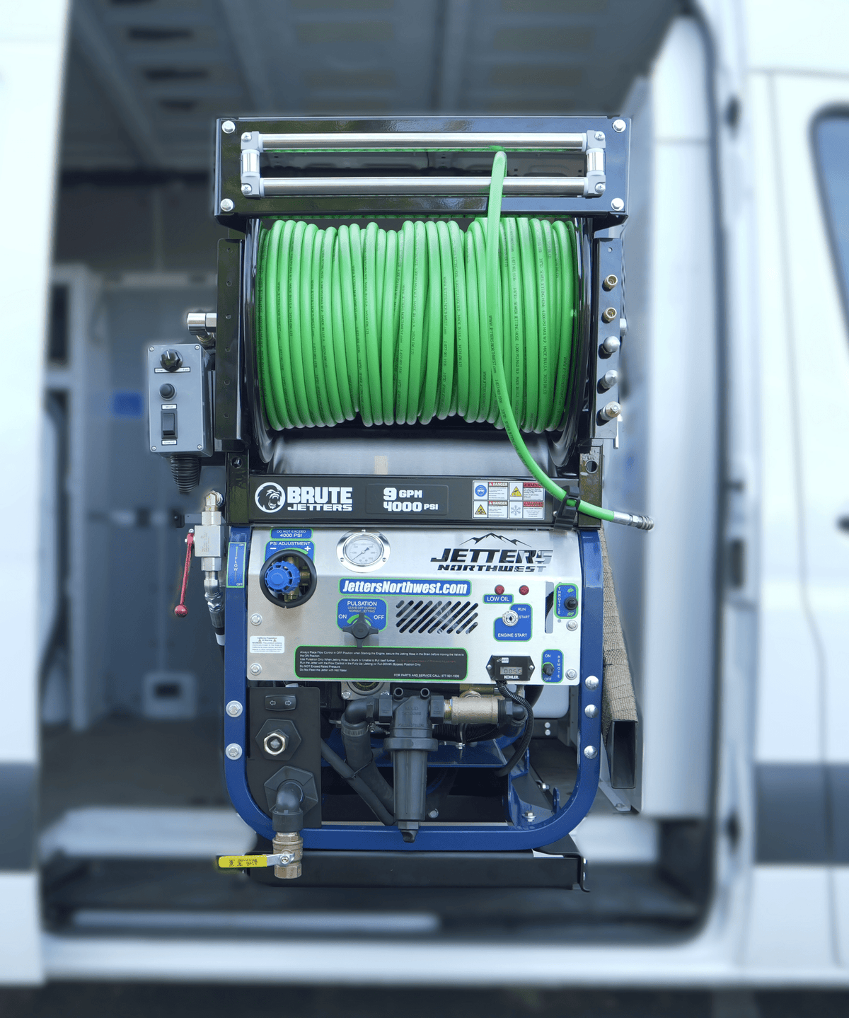 BRUTE Powerslide Van-Pack Skid Jetters, 9-12 GPM | 3000-4000 PSI - Seattle Pump