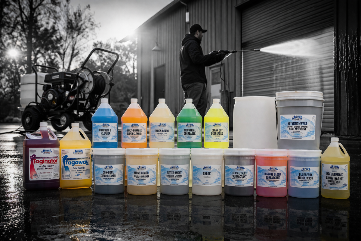 Soft Wash and Pressure Washing Soaps and Detergents